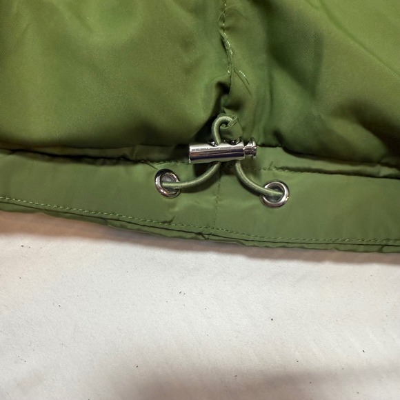 WeWoreWhat Olive Green Puffer Jacket or Vest Removable Sleeves XS NWOT - Picture 9 of 10